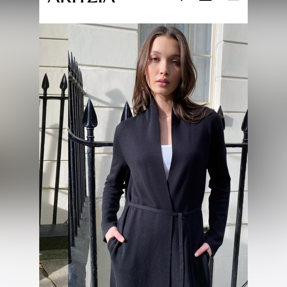 Babaton Kirby sweater, heathered nutmeg colour, XXS, tie at waist